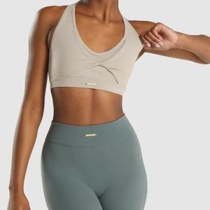Whitney Simmons x Gymshark Mink Mesh Sports Bra